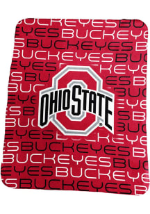 Red Ohio State Buckeyes Classic Fleece Blanket