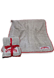Washington State Cougars Frosty Sherpa Fleece Blanket - Crimson