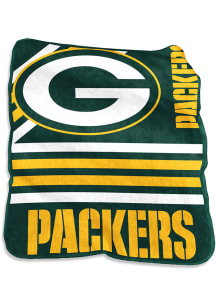 Green Bay Packers 50x60 Stripe Raschel Raschel Blanket