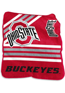 Ohio State Buckeyes Team Color Raschel Blanket
