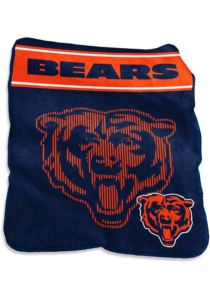 Chicago Bears Team Logo Raschel Blanket
