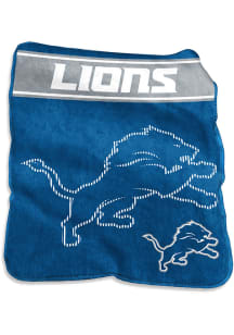 Detroit Lions Team Logo Raschel Blanket