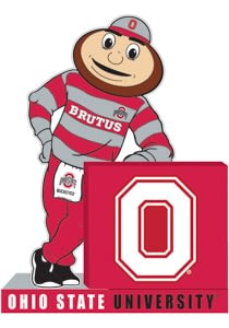 Ohio State Buckeyes Mascot Logo Figurine - RED