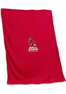 Ball State Cardinals Applique Sweatshirt Blanket