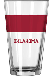 Oklahoma Sooners 16 oz Colorblock Pint Glass