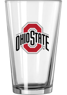 Red Ohio State Buckeyes 16 oz Logo Pint Glass