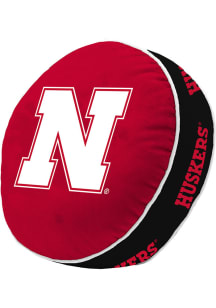 Red Cornhuskers Puff Pillow