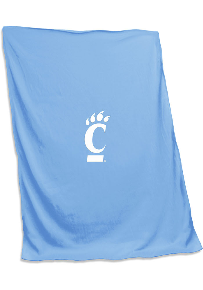 Cincinnati Bearcats light blue screened Sweatshirt Blanket