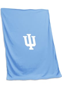 Indiana Hoosiers light blue screened Sweatshirt Blanket