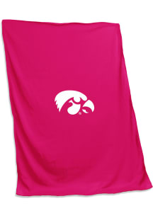 Iowa Hawkeyes Pink Screened Sweatshirt Blanket