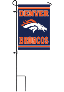 Denver Broncos Suede Garden Flag