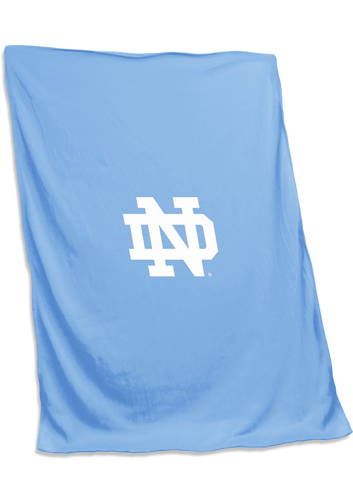 Notre Dame Fighting Irish light blue screened Sweatshirt Blanket