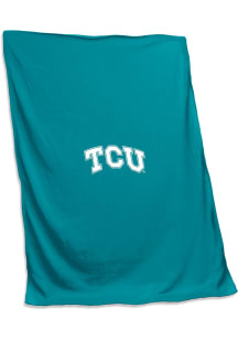 TCU Horned Frogs Teal Screened Sweatshirt Blanket
