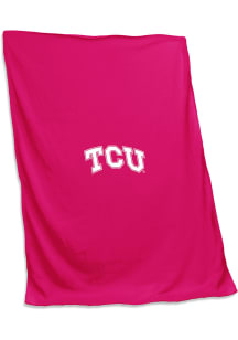 TCU Horned Frogs Pink Screened Sweatshirt Blanket