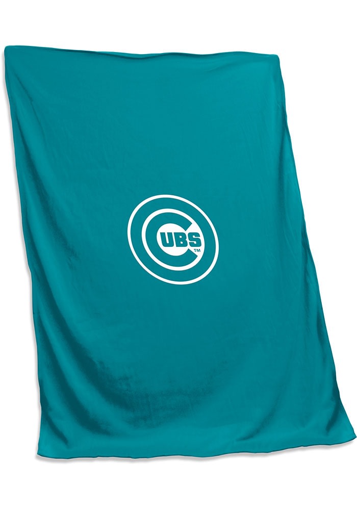 Chicago Cubs Gray W Sweatshirt Blanket (Screened)