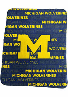 Blue Michigan Wolverines Classic Fleece Blanket