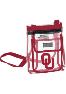 Oklahoma Sooners Red Clear Clear Bag