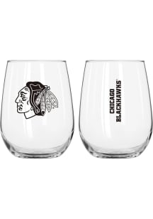 Chicago Blackhawks 16oz Stemless Wine Glass