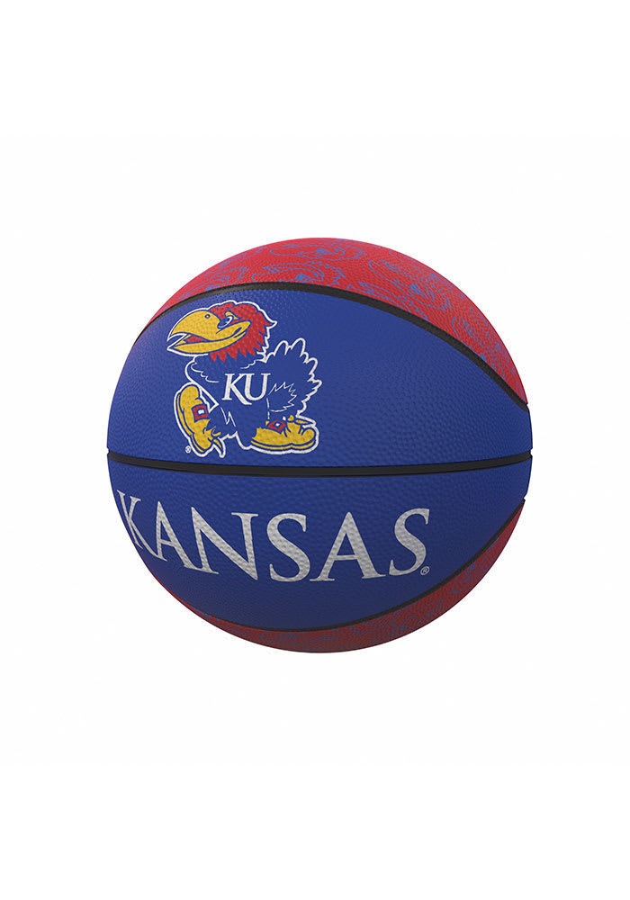 Kansas Jayhawks Repeating Logo Mini Basketball