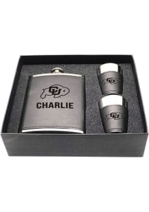 Colorado Buffaloes Personalized Flask and Shot Drink Set