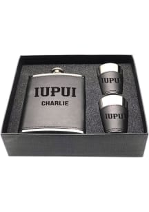 IUPUI Jaguars Personalized Flask and Shot Drink Set