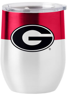 Georgia Bulldogs 16 oz Colorblock Curved Stainless Steel Stemless