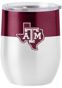 Texas A&amp;M Aggies 16 oz Colorblock Curved Stainless Steel Stemless