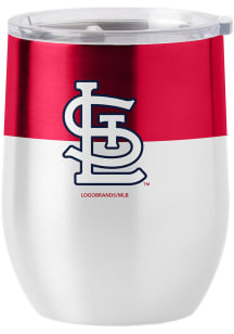 St Louis Cardinals 16 oz Colorblock Curved Stainless Steel Stemless