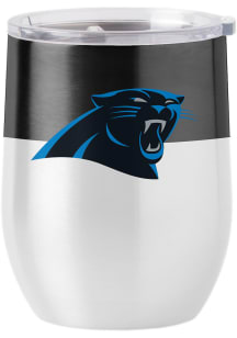 Carolina Panthers 16 oz Colorblock Curved Stainless Steel Stemless