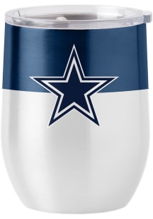 Dallas Cowboys 16 oz Colorblock Curved Stainless Steel Stemless