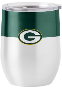 Green Bay Packers 16 oz Colorblock Curved Stainless Steel Stemless