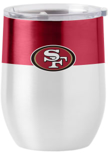 San Francisco 49ers 16 oz Colorblock Curved Stainless Steel Stemless