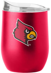 Louisville Cardinals 16 oz Flipside Powder Coat Curved Stainless Steel Stemless