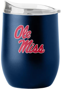 Ole Miss Rebels 16 oz Flipside Powder Coat Curved Stainless Steel Stemless