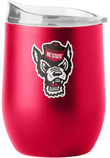 NC State Wolfpack 16 oz Flipside Powder Coat Curved Stainless Steel Stemless