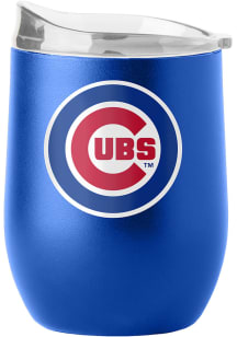 Chicago Cubs 16 oz Flipside Powder Coat Curved Stainless Steel Stemless - Blue