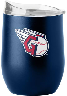 Cleveland Guardians 16 oz Flipside Powder Coat Curved Stainless Steel Stemless