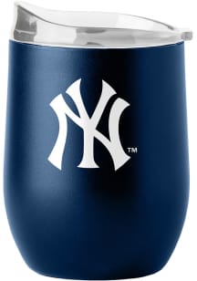 New York Yankees 16 oz Flipside Powder Coat Curved Stainless Steel Stemless