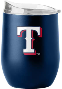 Texas Rangers 16 oz Flipside Powder Coat Curved Stainless Steel Stemless
