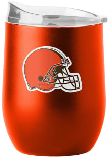 Cleveland Browns 16 oz Flipside Powder Coat Curved Stainless Steel Stemless
