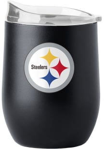 Pittsburgh Steelers 16 oz Flipside Powder Coat Curved Stainless Steel Stemless
