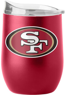 San Francisco 49ers 16 oz Flipside Powder Coat Curved Stainless Steel Stemless