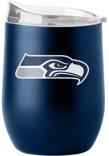 Seattle Seahawks 16 oz Flipside Powder Coat Curved Stainless Steel Stemless