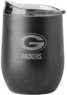 Green Bay Packers 16 oz Etch Powder Coat Curved Stainless Steel Stemless
