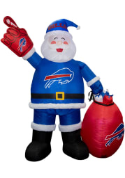 Buffalo Bills White Outdoor Inflatable Santa