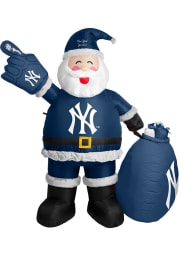 New York Yankees Blue Outdoor Inflatable Santa