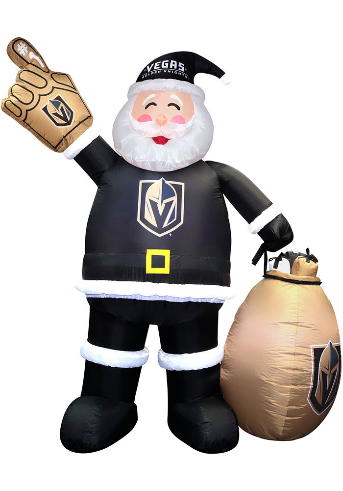 Vegas Golden Knights Grey Outdoor Inflatable Santa