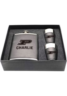Purdue Boilermakers Personalized Flask and Shot Drink Set