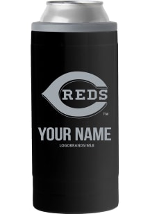 Cincinnati Reds Personalized 12 oz Slim Can Stainless Steel Coolie