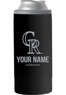 Colorado Rockies Personalized 12 oz Slim Can Stainless Steel Coolie